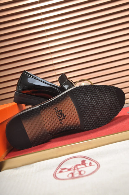 HM Men's Loafer Black Patent Leather 526110