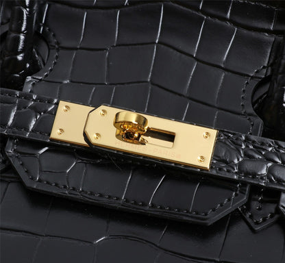 HM BIRKIN BAG 25 CROCODILE EMBOSSED CALFSKIN