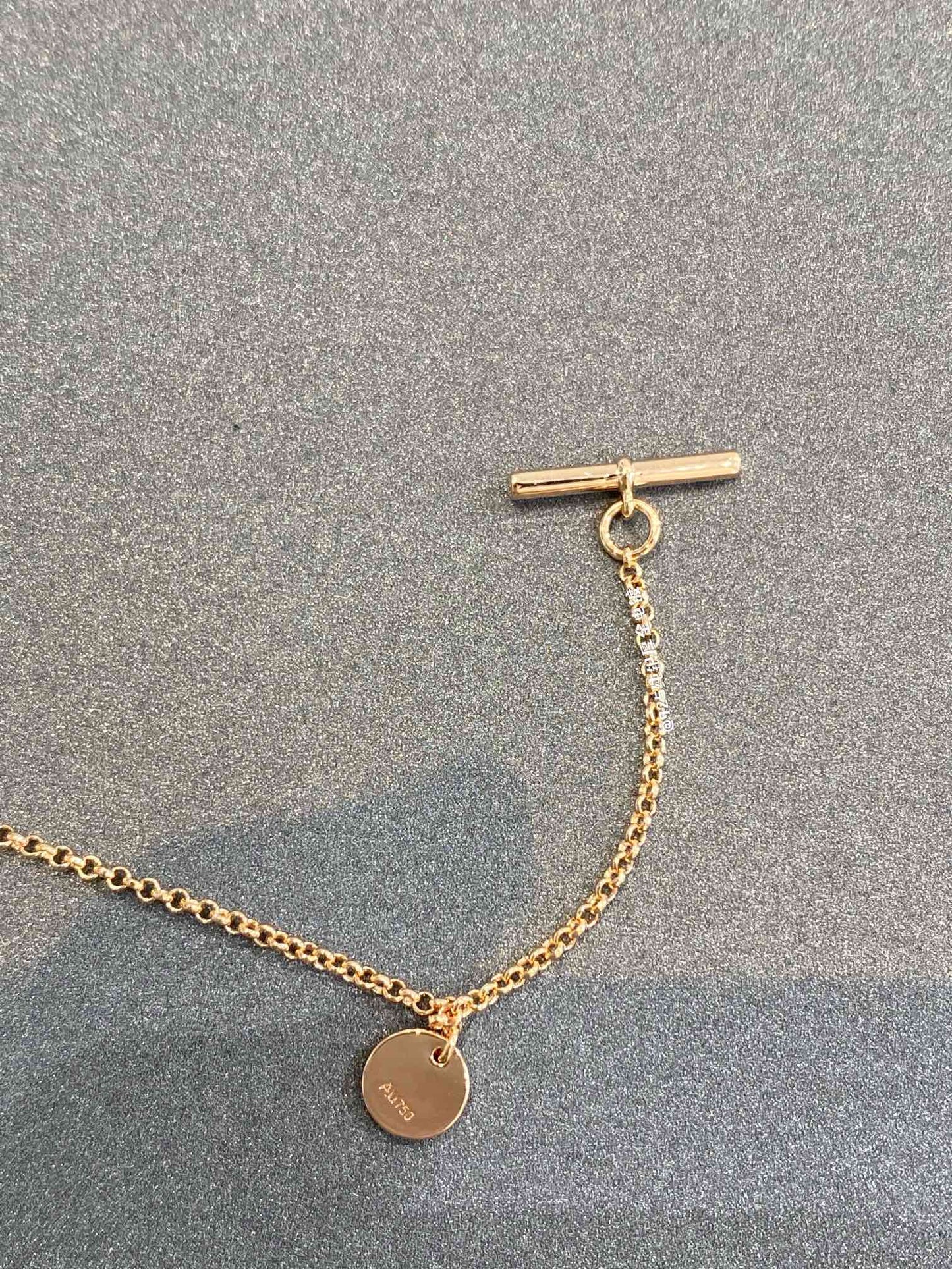H Classic Gold Coin Bracelet