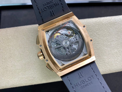 Hublot Spirit of Big Bang Diamond 42mm Watch Brown Leather Strap