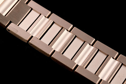 pasha 35mm automatic pink gold white dial diamond bezel