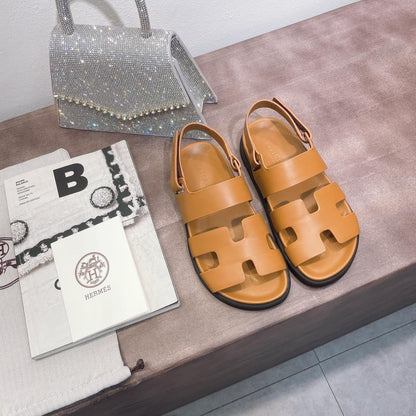 HM GENIUS SANDAL COPPER CALFSKIN