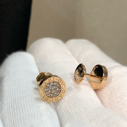 BVL EARRINGS CLUSTER PINK GOLD DIAMOND