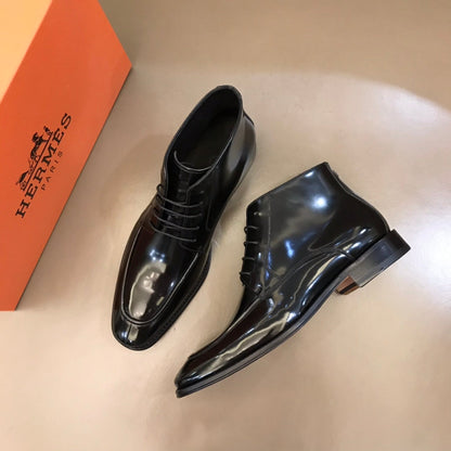 HM Men's Boot Black Patent Leather 527894