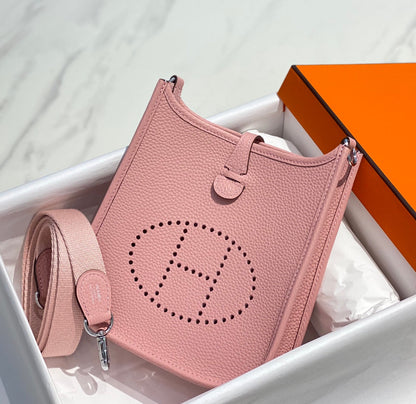 Mini Evelyne 18cm Togo Silver Hardware