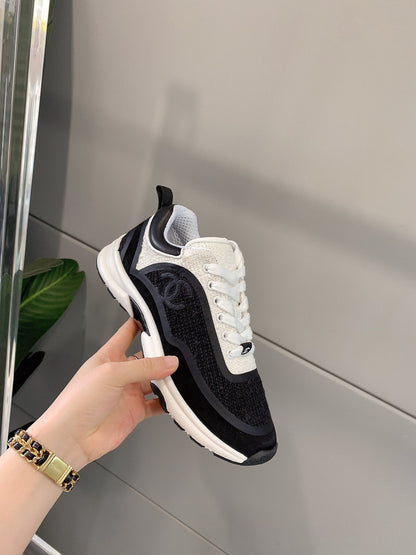 CC Sneaker In Black Wool 145622