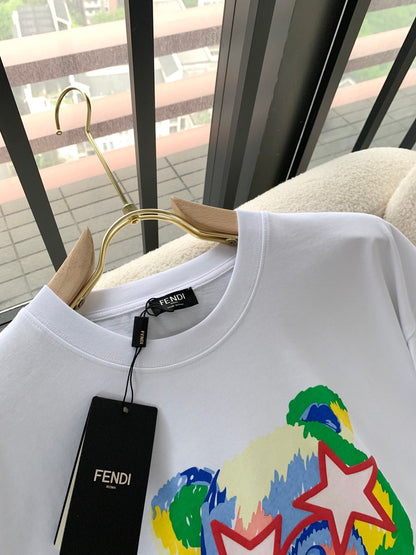 Fendi 2026 Men's Short-Sleeve T-Shirt Cotton 734798