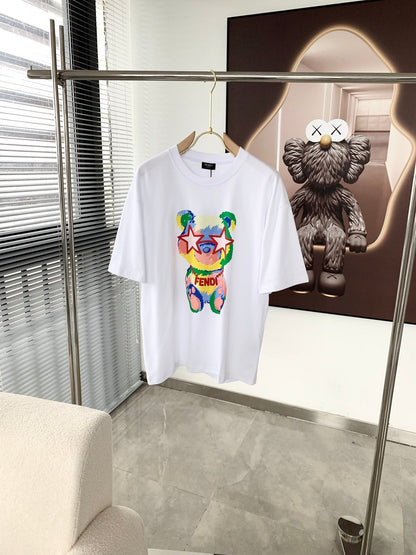 Fendi 2026 Men's Short-Sleeve T-Shirt Cotton 734798