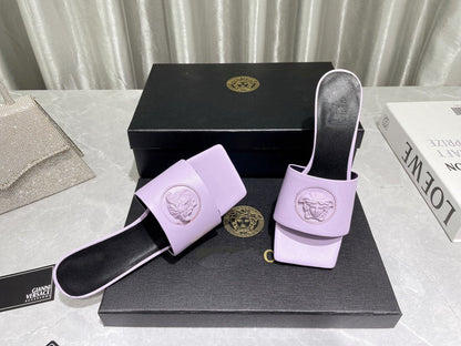 HIGH HEEL 70 MEDUSA LILAC SANDAL