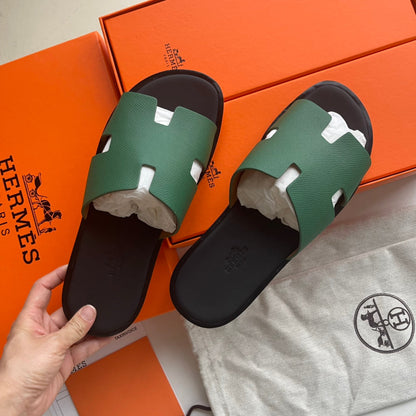 HM Men's Izmir Slide Green Sheepskin 538563