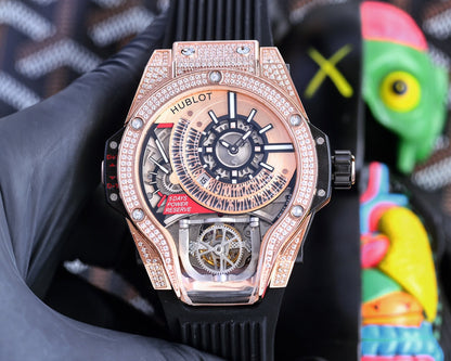 Hublot MP-09 Tourbillon Bi-Axis Rose Gold Case 45mm Watch