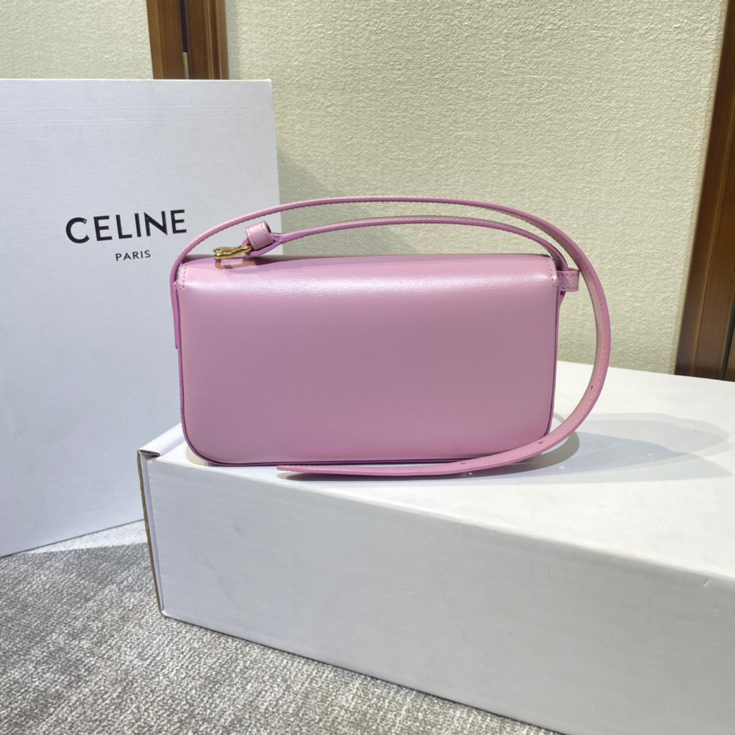 classic triomphe 20 pink calfskin gold hardware
