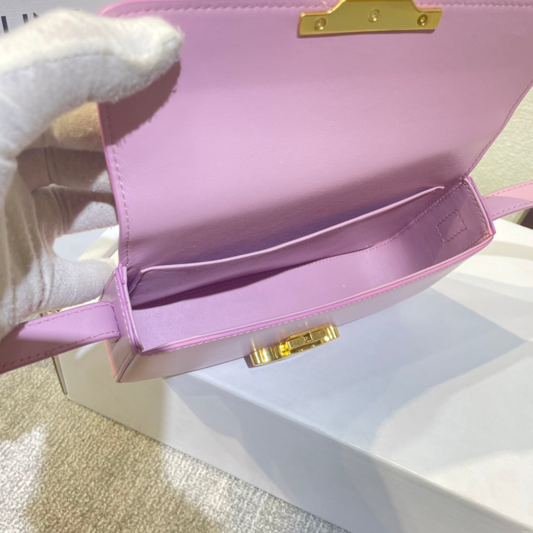 classic triomphe 20 pink calfskin gold hardware