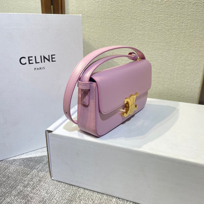 classic triomphe 20 pink calfskin gold hardware