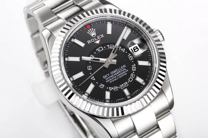 Rolex Sky-Dweller 42mm Silver Black Dial