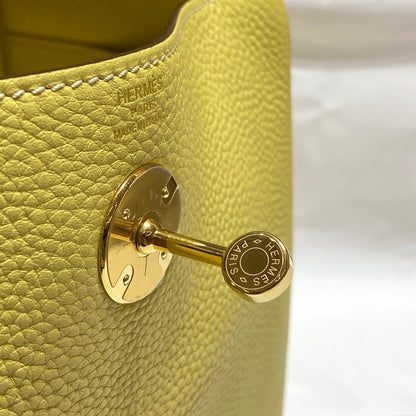 HM LINDY 30 BAG LEMON TAURILLON CLEMENCE LEATHER