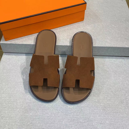 HM Men's Izmir Slide Brown Suede 669094