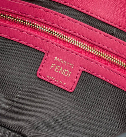 Baguette 27cm Red Lambskin Gold Hardware