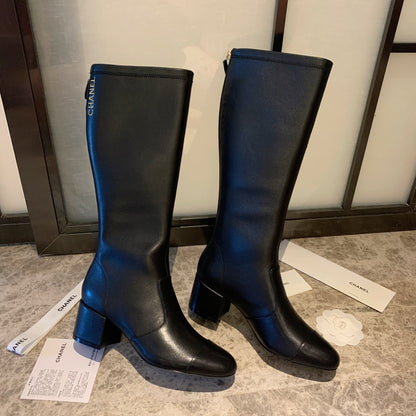 CC High Boots 50mm In Black Lambskin 940084
