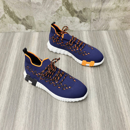 HM FLEX SLIP-ON SNEAKER NAVY WOVEN FABRIC