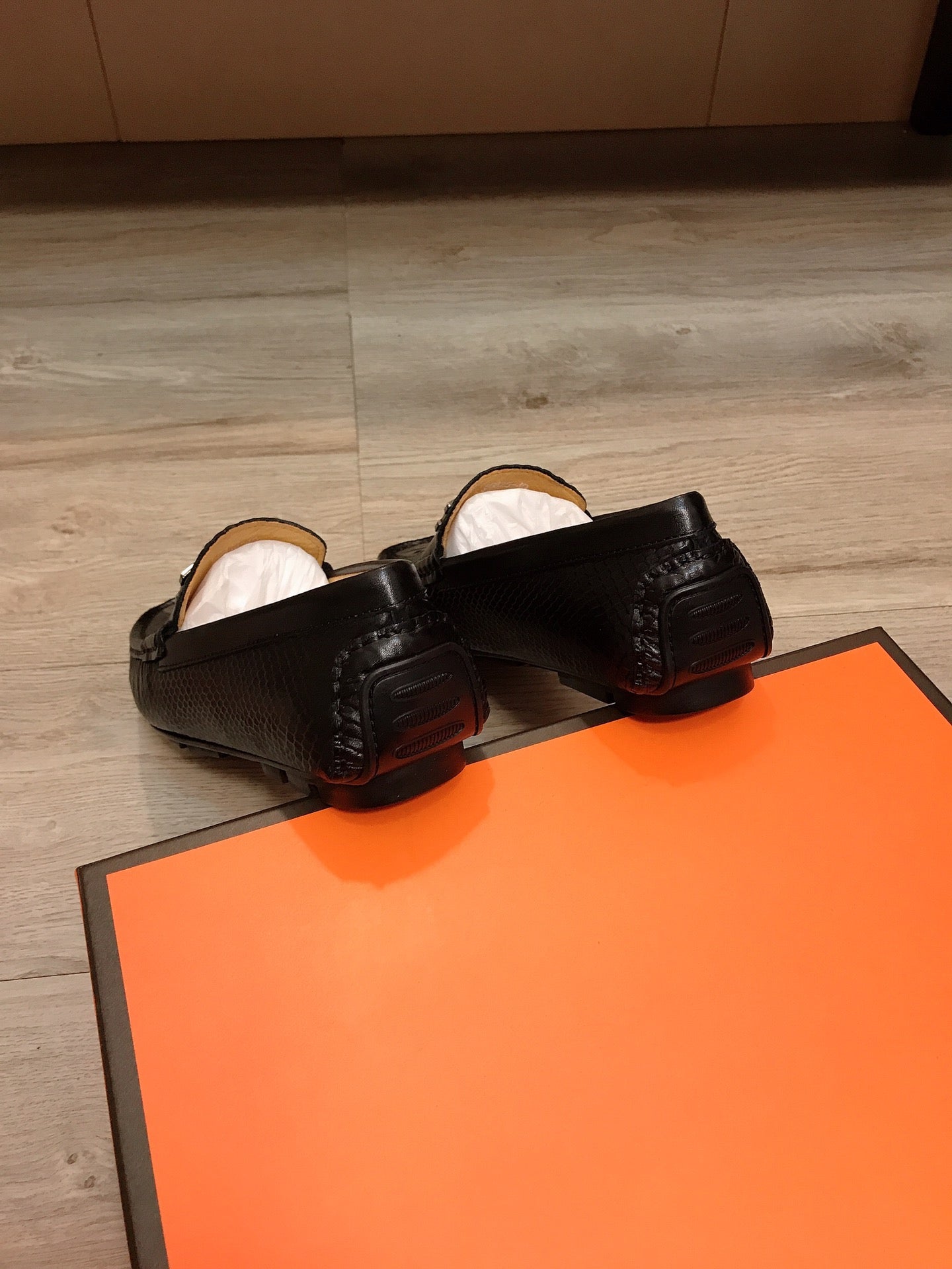 HM BASIC LOAFER BLACK GRAINED CALFSKIN