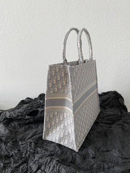 Large CD Book Tote 42cm Grey