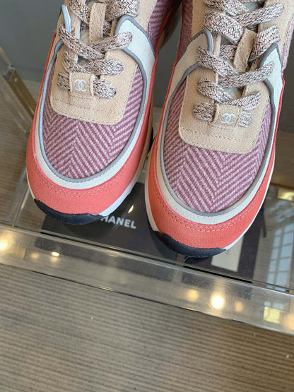 CC Sneaker In Multicolor Suede 145631