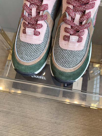 CC Sneaker In Multicolor Suede 145635