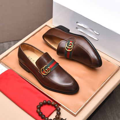 GG Men's Loafer Brown Cowhide 522704