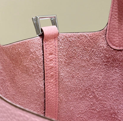 HM PICOTIN LOCK 18 PINK TOGO LEATHER