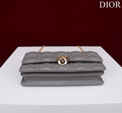 my cd mini 21 gray lambskin