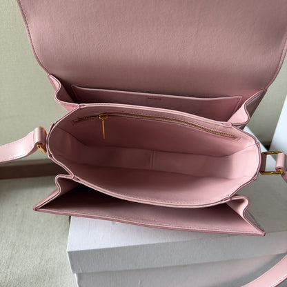 classique triomphe 22 pink calfskin gold hardware