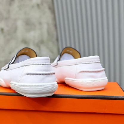 HM GUILLAUME LOAFER WHITE CALFSKIN