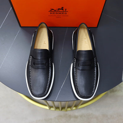 HM GUILLAUME LOAFER BLACK CALFSKIN