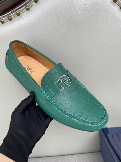 CD JUAL ICON BUCKLE LOAFER PINE GRAINED CALFSKIN