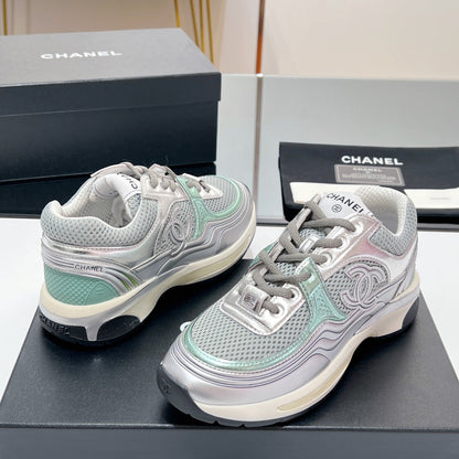 CC Sneaker In Grey Mesh Fabric 149789