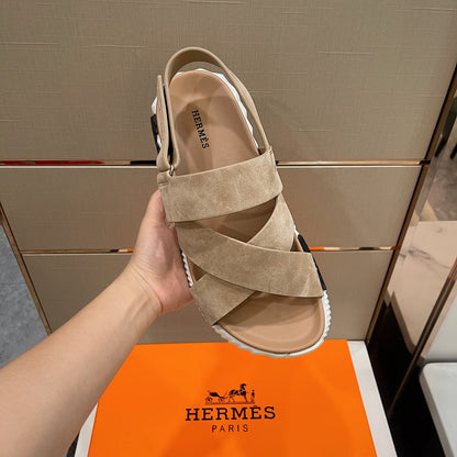 HM ELECTRIC SANDAL CAMEL SUEDE