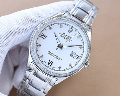 Rolex Datejust 40mm Silver Pink Gold