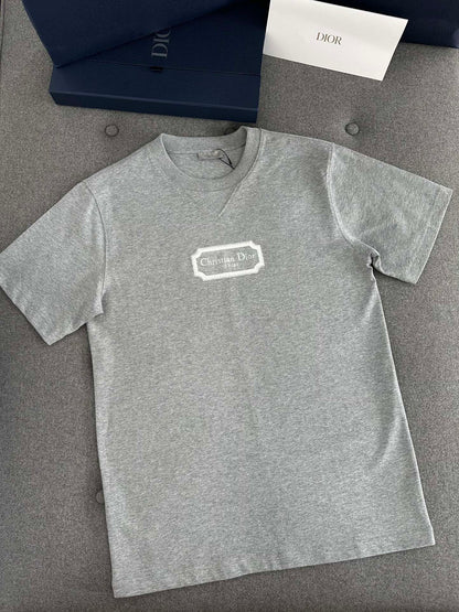 CD Loose T-shirt Gray Cotton