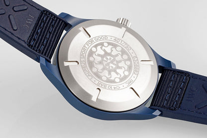 IWC Pilot 41mm Blue Dial Navy Blue Rubber Strap