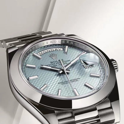 Rolex Datejust 41mm Silver Light Blue Dial
