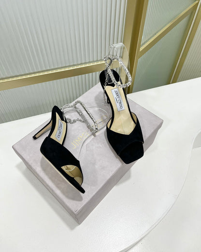 Jimmy Saeda Sandal In Black Suede 587728