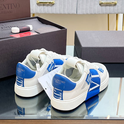 VT 2025 Sneakers White Blue Mesh Calfskin Fabric 546970