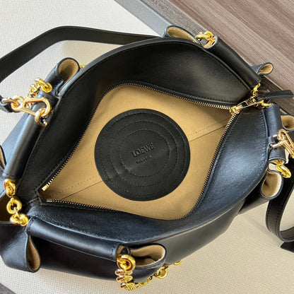 Loewe Small Dumpling Bag 35 Black Calfskin 280637