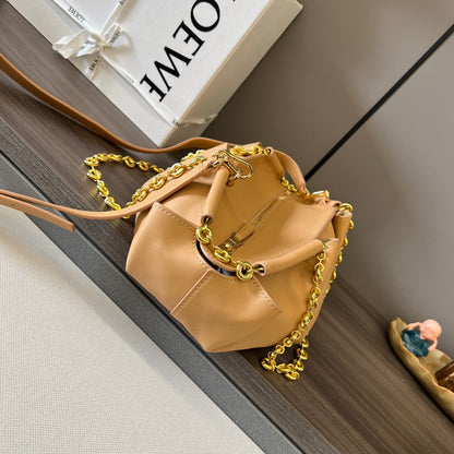Loewe Small Dumpling Bag 35 Light Tan Calfskin 280639