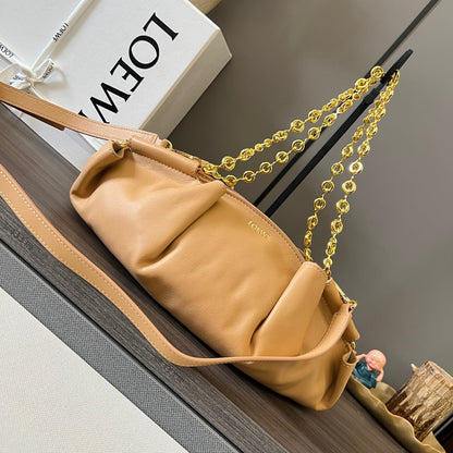 Loewe Small Dumpling Bag 35 Light Tan Calfskin 280639