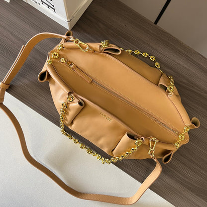 Loewe Small Dumpling Bag 35 Light Tan Calfskin 280639