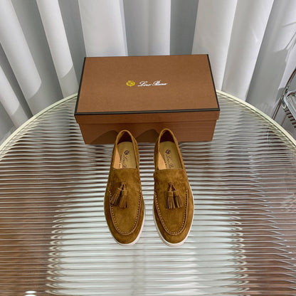 lp dot sole walk loafer brown suede
