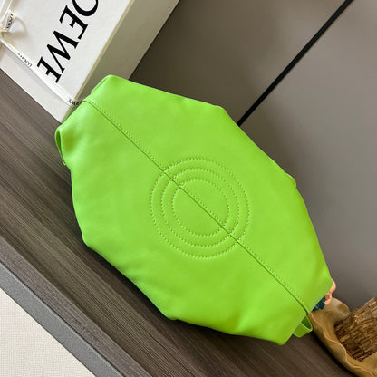 Loewe Small Dumpling Bag 35 Green Calfskin 280643