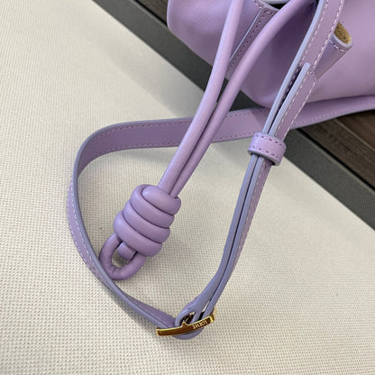Loewe Small Dumpling Bag 35 Light Purple Calfskin 280649